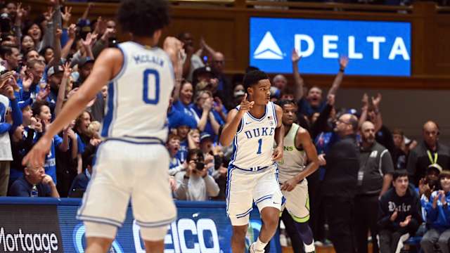 Duke basketball guard Caleb Foster